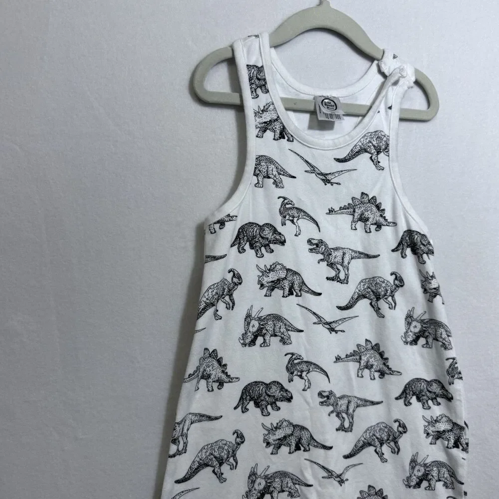 The Spunky Stork Racerback Dinosaur Print Jumper Romper Boys Size 2T/3T Cotton